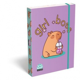 Füzetbox, A5, LIZZYSULI, Lollipop Capybara, zöld